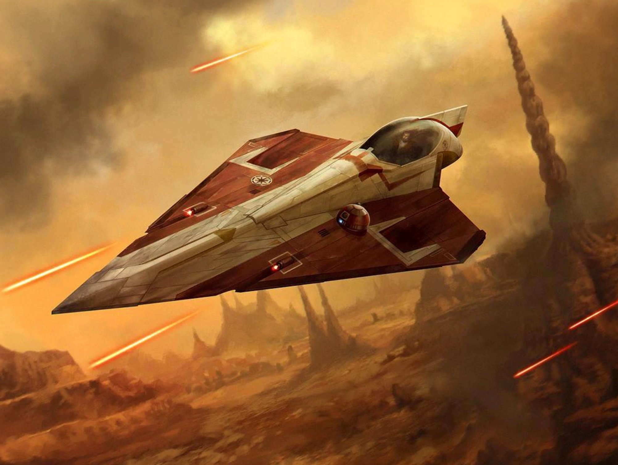 A high-quality artistic representation of Star Wars: Starfighter featuring modern starships in vibrant space scenery.