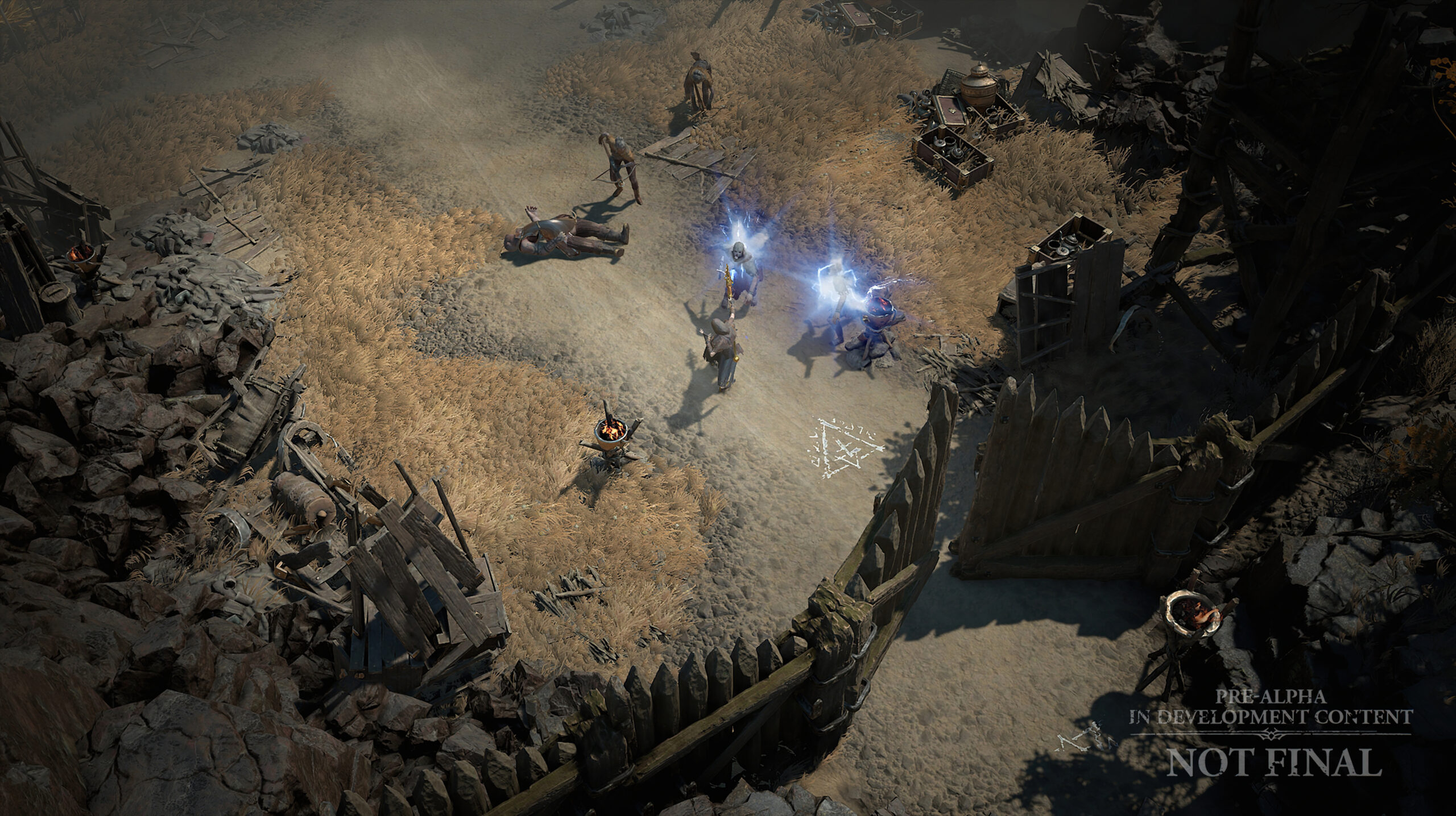 A modern graphic representation of Diablo IV and Blizzard's 10-Year Strategy, featuring dark fantasy elements and a strategic roadmap.