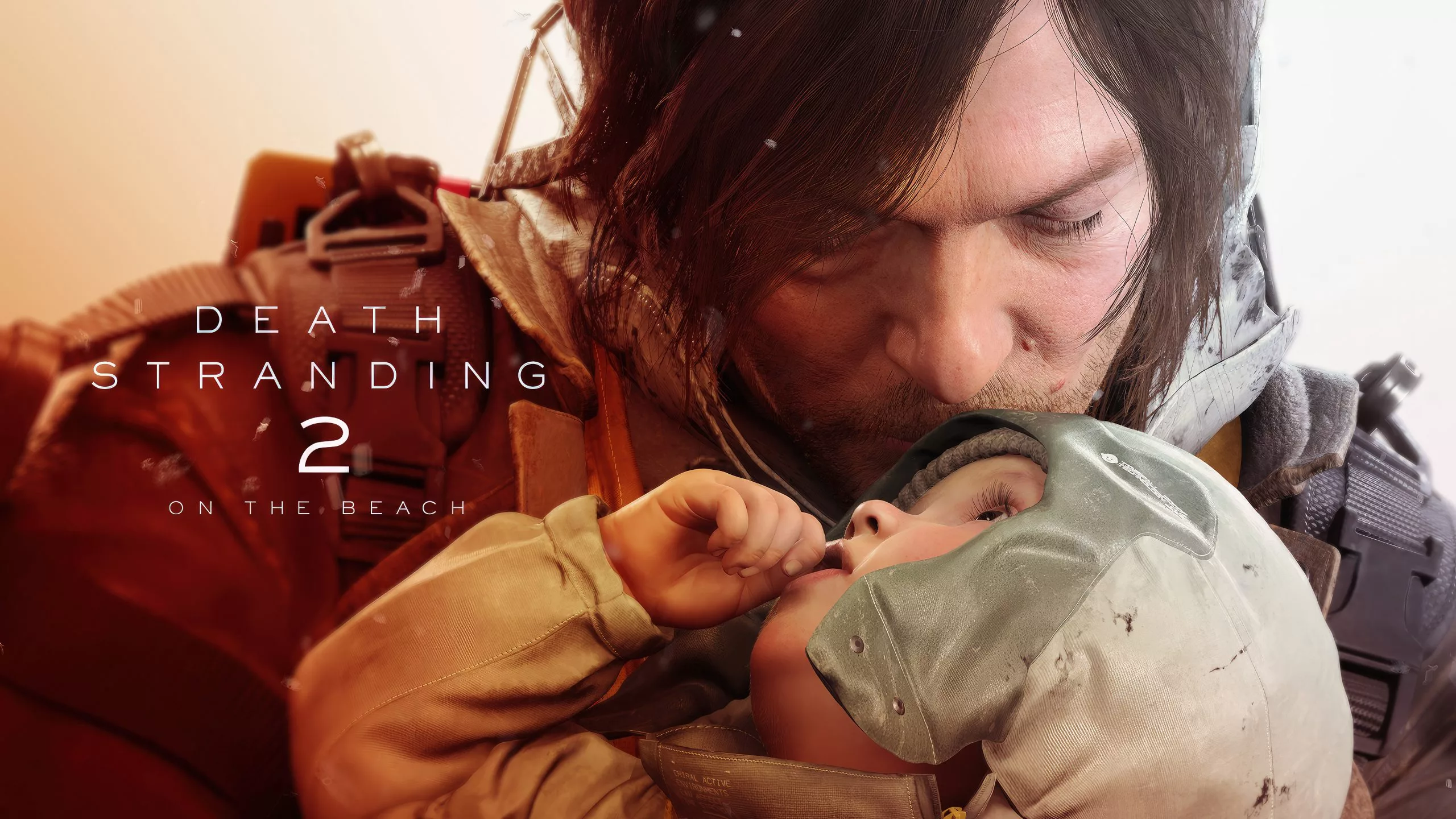 Illustration for Death Stranding 2 and its episodic DLC featuring a futuristic landscape with tech motifs and surreal elements.