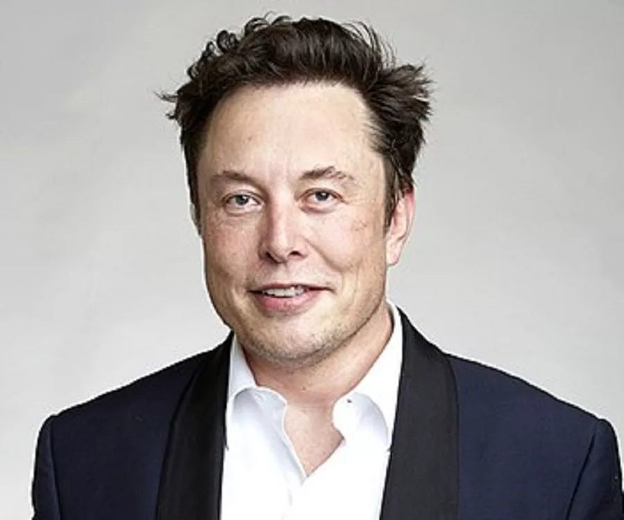Elon Musk announcing SpaceX Starlink IPO with a futuristic and technological backdrop.