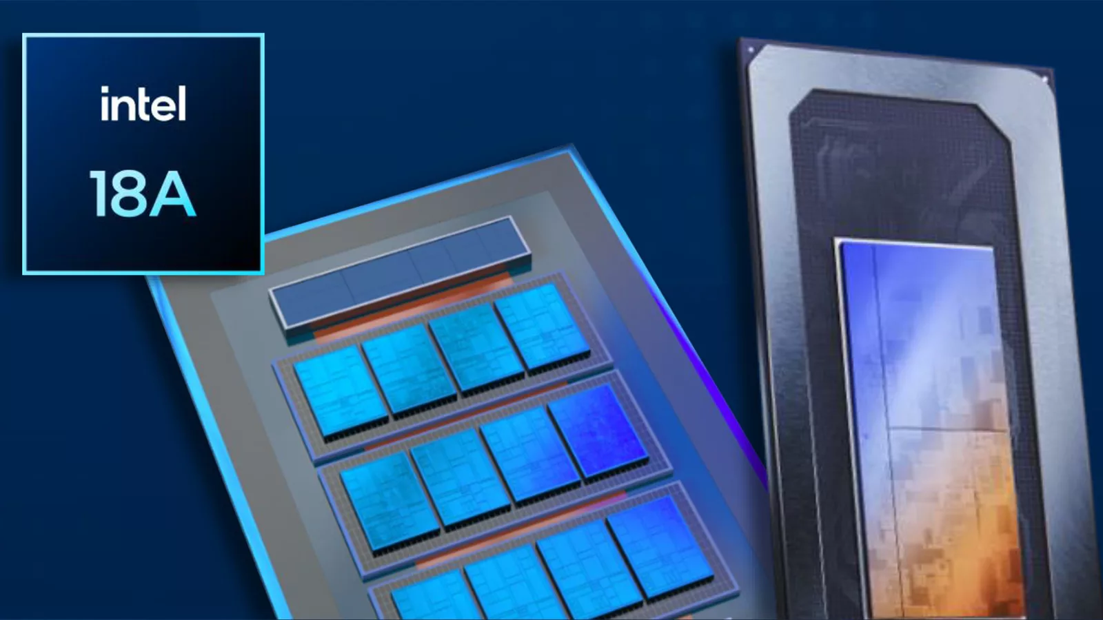 Futuristic illustration of Intel's Nova Lake CPU technology showcasing circuit patterns and modern design elements.