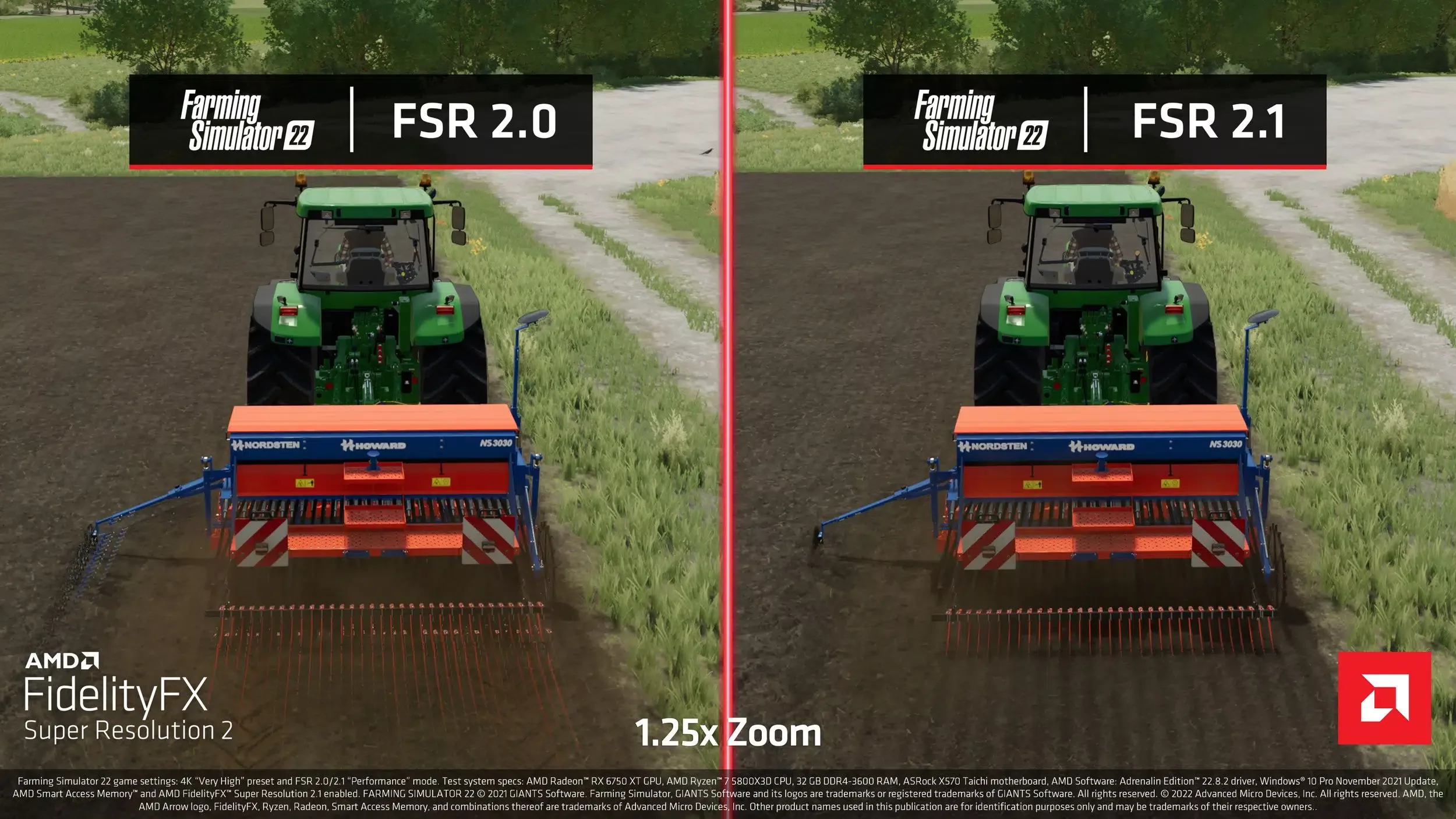 A modern and engaging visual representation of AMD's FSR Redstone technology developments.