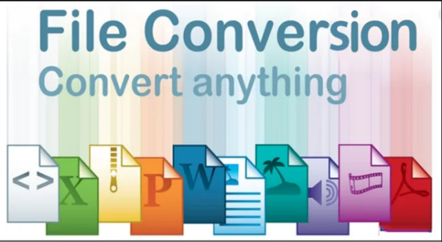 Modern and aesthetic visual representation of file converters with a focus on malware awareness.