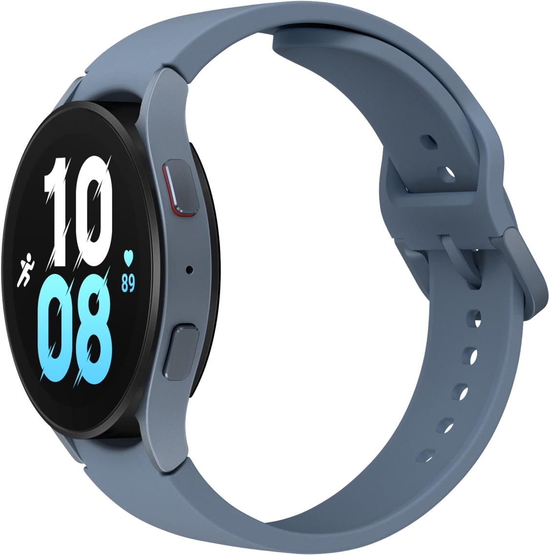 Illustration of Samsung Galaxy Watch 5 showcasing gaming capabilities in a vibrant, futuristic environment.