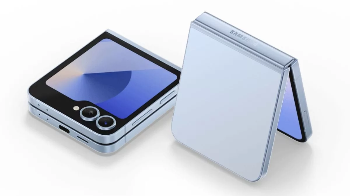 Modern aesthetic design of Galaxy Z Flip 7 FE smartphone highlighting its features and sleek look.