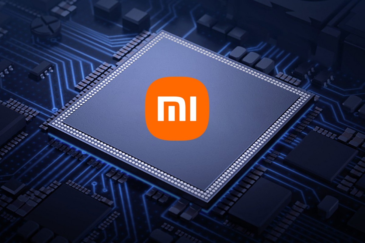 Modern aesthetic illustration of Xiaomi local chipset with emphasis on technology and innovation.