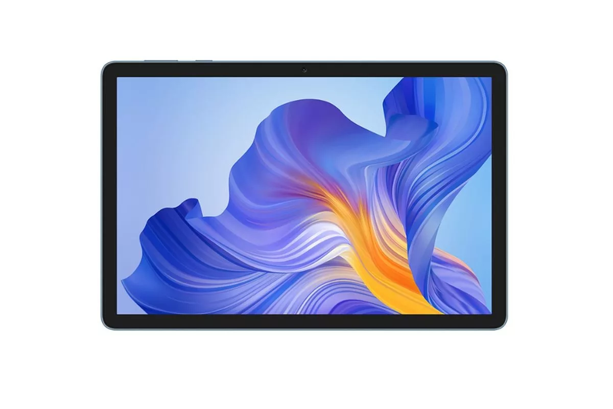 A modern aesthetic representation of the Honor Pad 10 tablet with Snapdragon 7 Gen 3 processor, set in an elegant workspace.