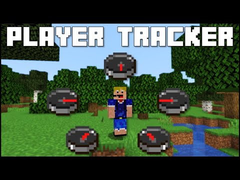 A modern digital illustration of a Minecraft Player Locator interface with glowing player icons and a pixelated map, showcasing technology and creativity.
