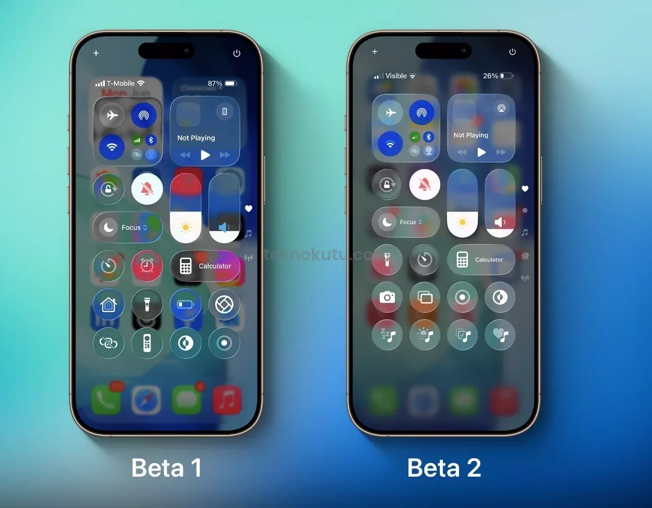 iOS 26 Beta 2 ile Liquid Glass Arayüzü Daha Opak Hale Geldi