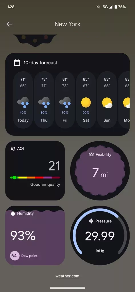 Pixel Hava Durumu Uygulaması ile Hava Takibi