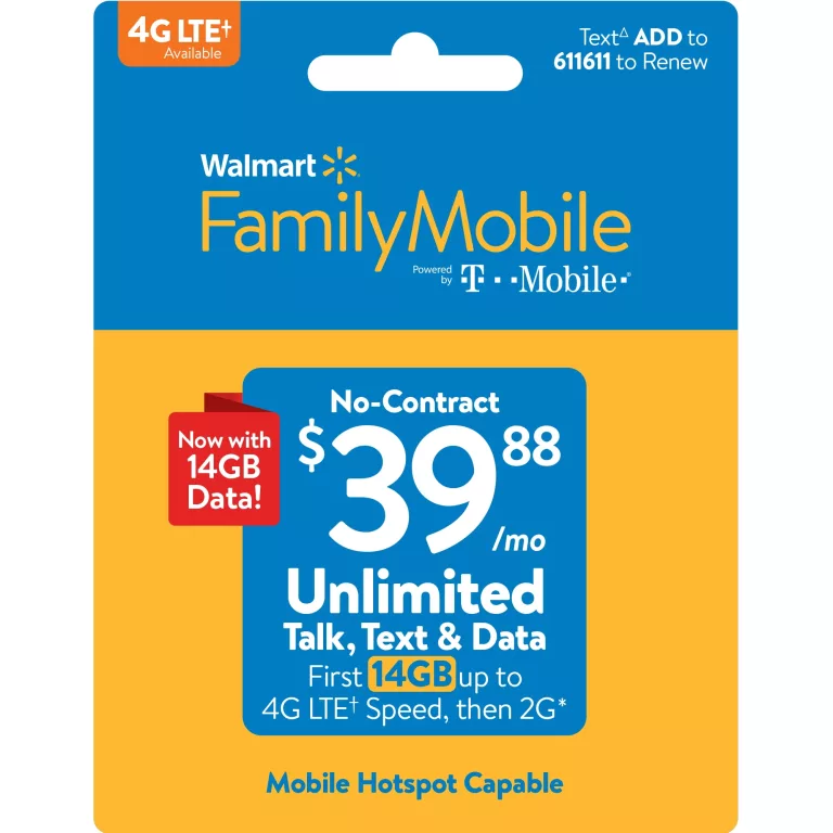 Walmart Family Mobile Fiyatları: Uygun Ön Ödemeli Planlar