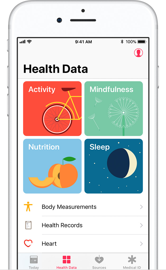 Visual representation of the Apple Health app highlighting AI innovations in health technology.