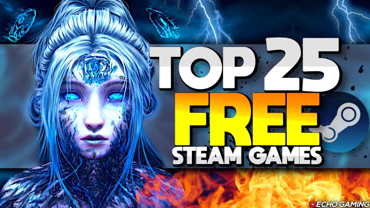 Modern illustration of free games on Steam for March 2023 featuring game controllers and vibrant design.