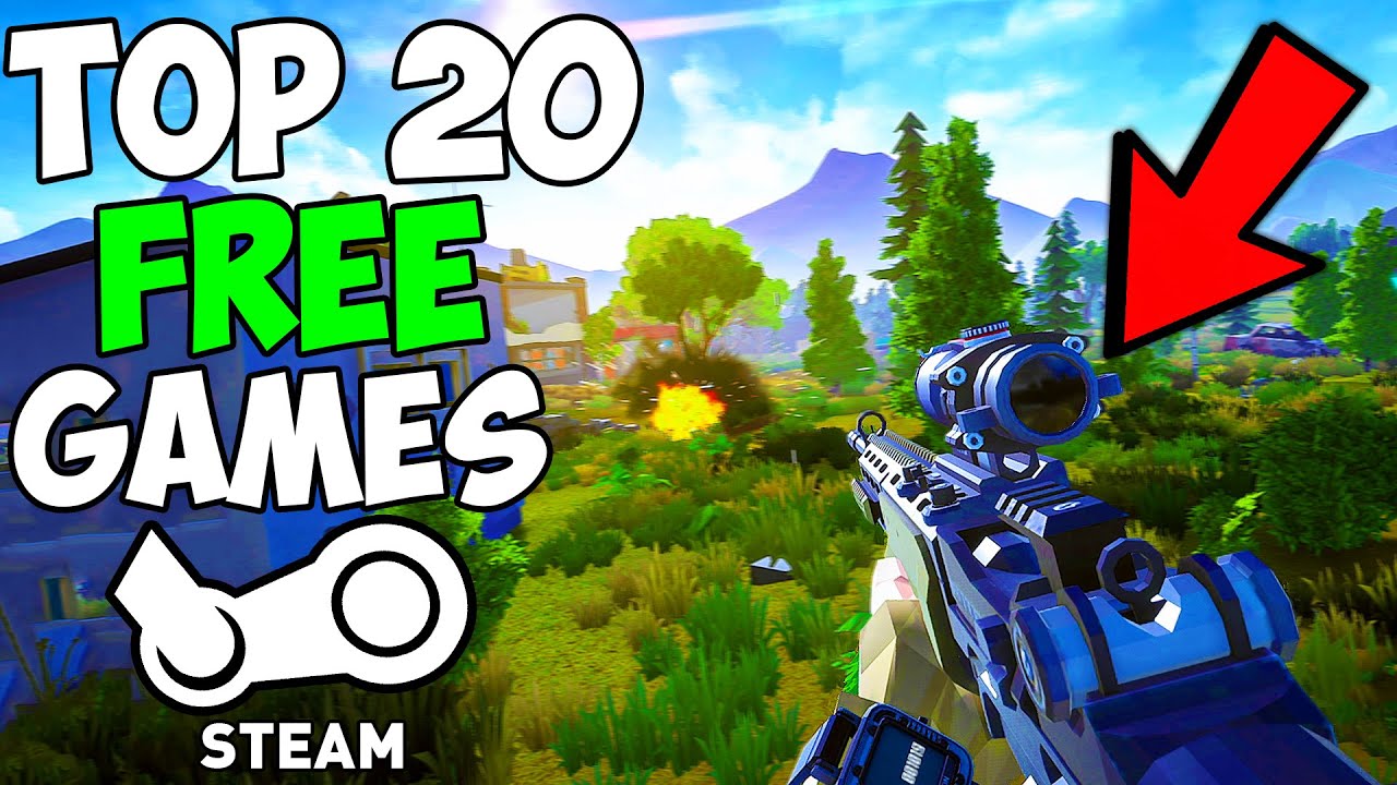 High-quality modern visual representation of free games on Steam for March 2023, showcasing various game genres in an engaging collage.