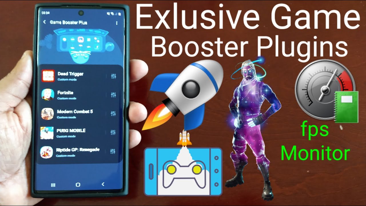 Visual representation of Samsung's Game Booster+ highlighting gaming optimization features and modern design.