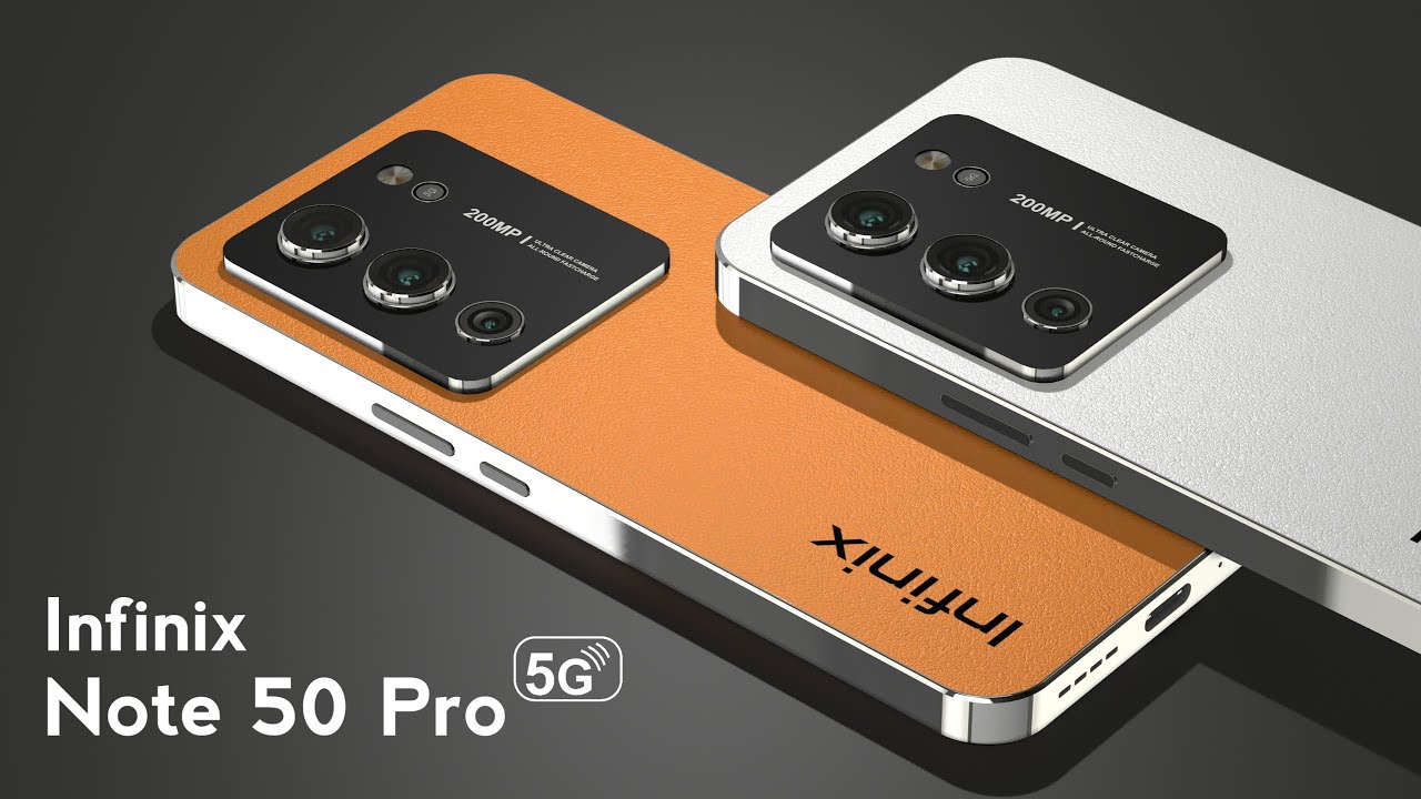 Illustration of Infinix Note 50 Pro+ highlighting premium features and 5G capability in a modern, tech-inspired design.