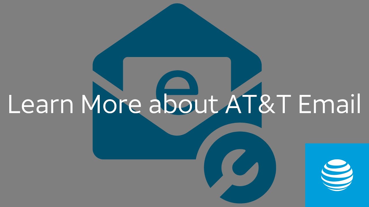 A modern graphic representing the AT&T email service with technological elements and an important update message.