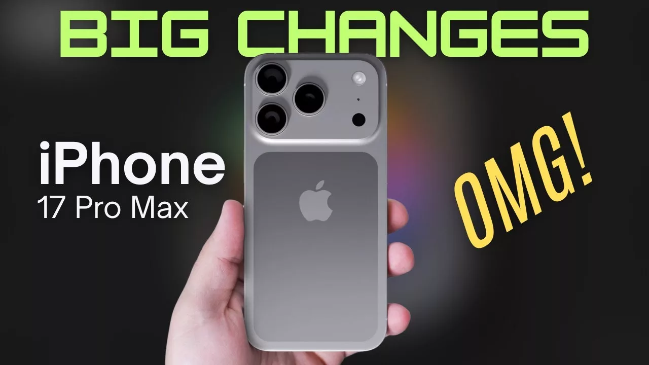 A modern graphic comparing the iPhone 17 and iPhone 16e with emphasis on features and design.