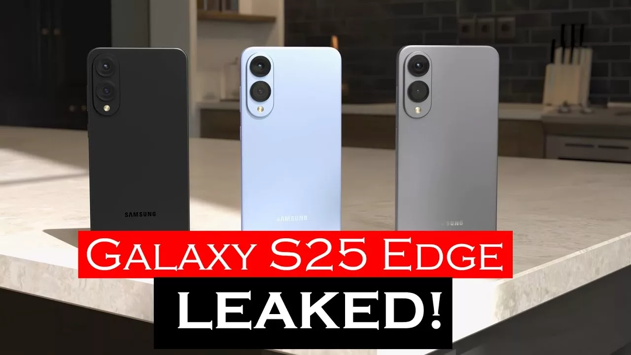 High-quality image of Samsung Galaxy S25 Edge showcasing modern design and features.