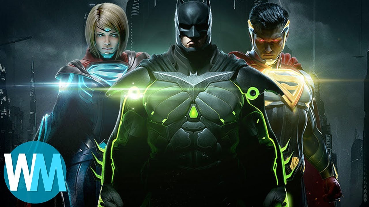 High-quality digital artwork showcasing DC video games and James Gunn's plans with iconic characters in a futuristic setting.