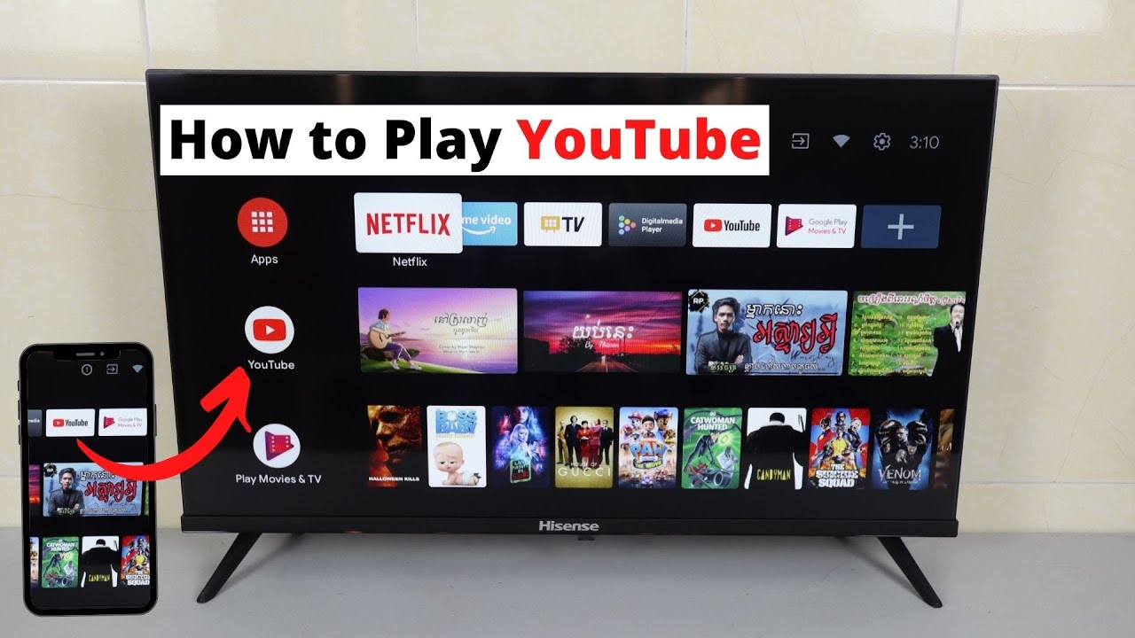 Modern design of YouTube Smart TV application showcasing engaging content on a sleek interface.
