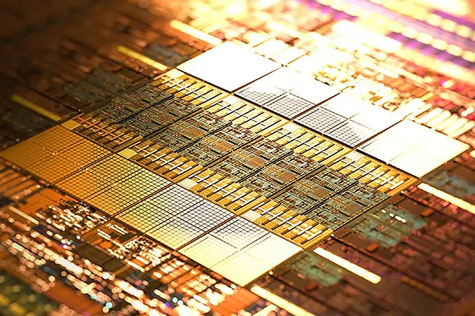 A modern artistic representation of 3nm chip production showcasing TSMC's dominance in the semiconductor industry.