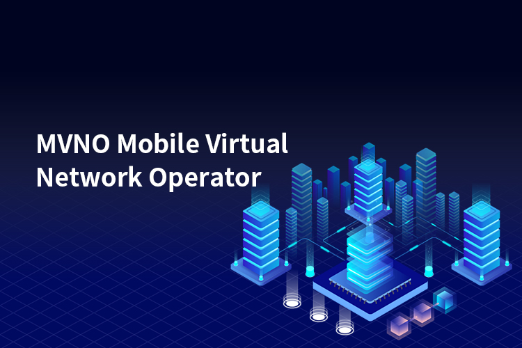 A modern graphic representation of MVNO opportunities on T-Mobile's 5G network, featuring abstract shapes and vibrant colors.