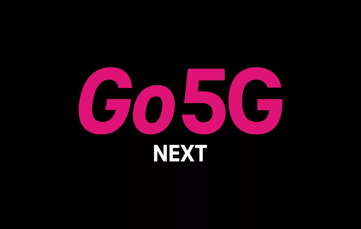 A modern and aesthetically appealing image showcasing T-Mobile's Go5G plans, featuring vibrant colors and technological themes.