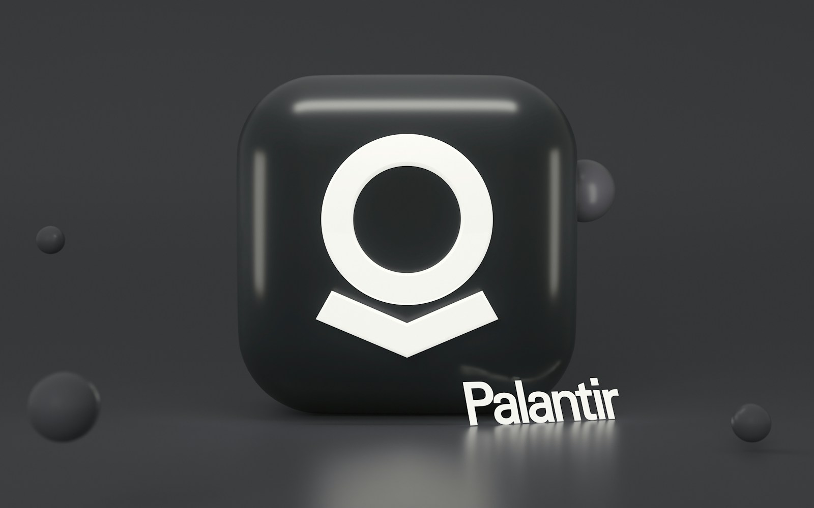 A modern and aesthetic representation of Palantir with positive assessments from Dan Ives, featuring technological and creative elements.