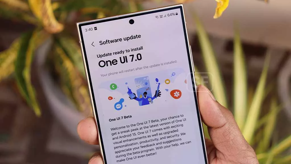 High-quality visual representation of One UI 7 by Samsung illustrating modern smartphone features and design elements.