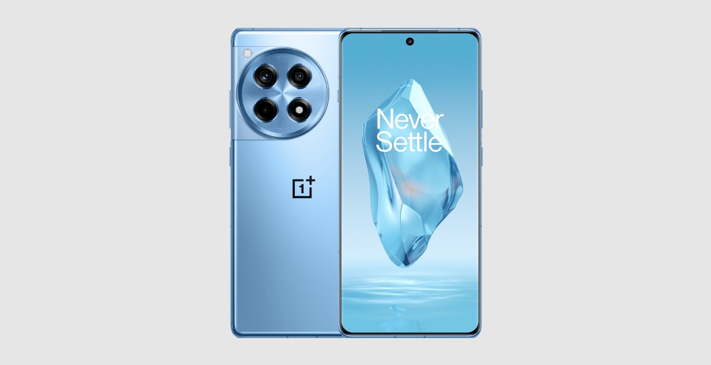 Futuristic smartphone launch scene showcasing the OnePlus Ace 5s or Ace 5V with a large flat screen in a vibrant tech expo environment.