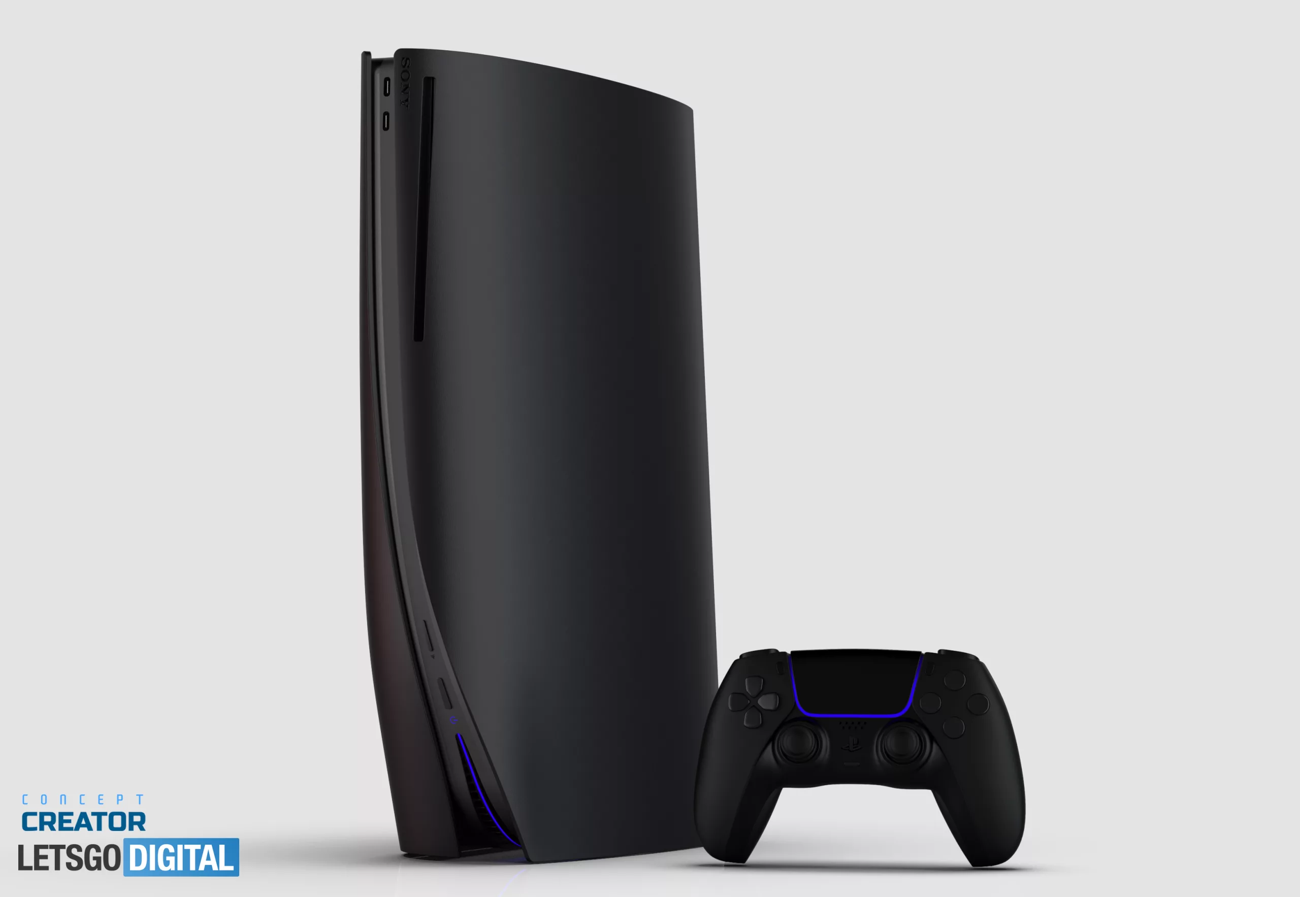 A modern digital artwork showcasing the PlayStation 5 Pro PSSR Loader with high-tech enhancements.