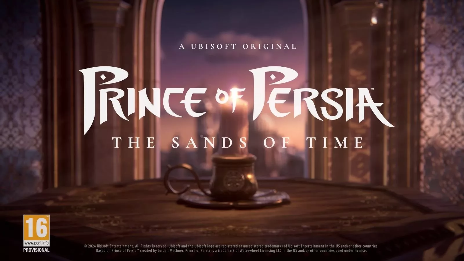 Futuristic representation of a Persian prince in a modernized ancient cityscape for Prince of Persia Remake 2026.