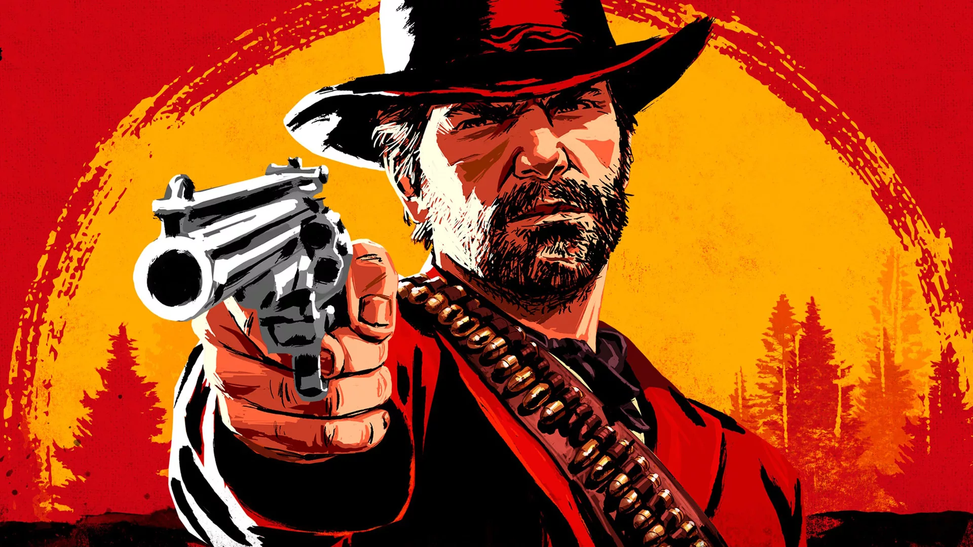 A modern and aesthetic digital artwork showcasing Red Dead Redemption 2 on the Nintendo Switch 2, blending Wild West themes with sleek technology.