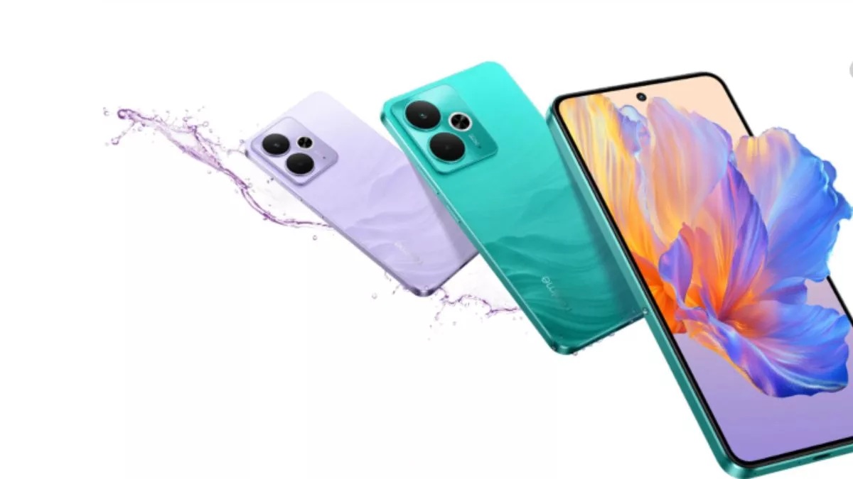 High-quality artistic representation of Realme 14T smartphone showcasing its design and features, comparing it to Samsung Galaxy A.