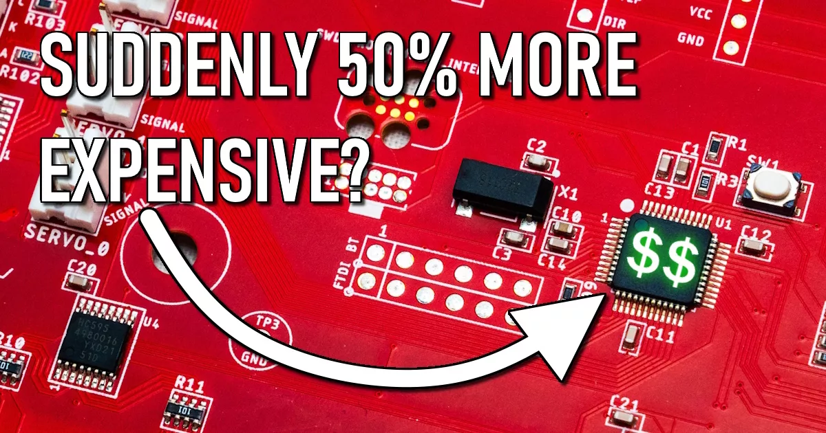 A modern visual representation of semiconductor tariffs and related concerns, featuring technological elements and a sleek color palette.
