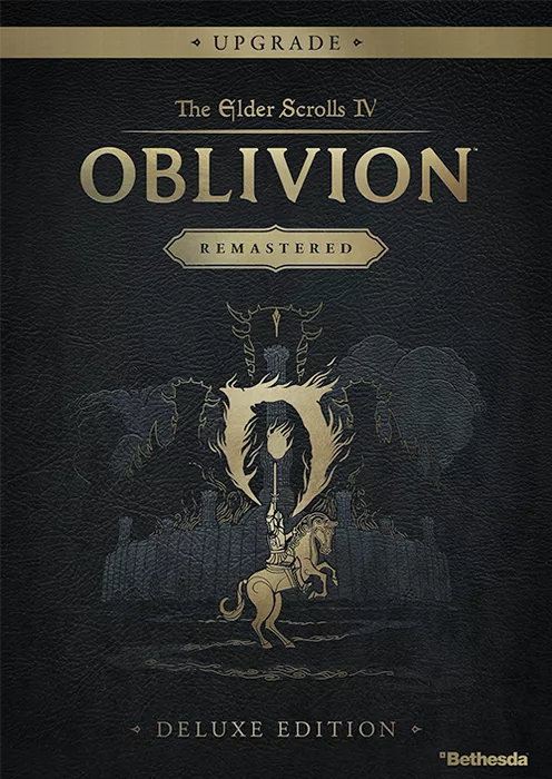 Artistic representation of Oblivion Remastered, showcasing a blend of futuristic technology and dark fantasy elements.