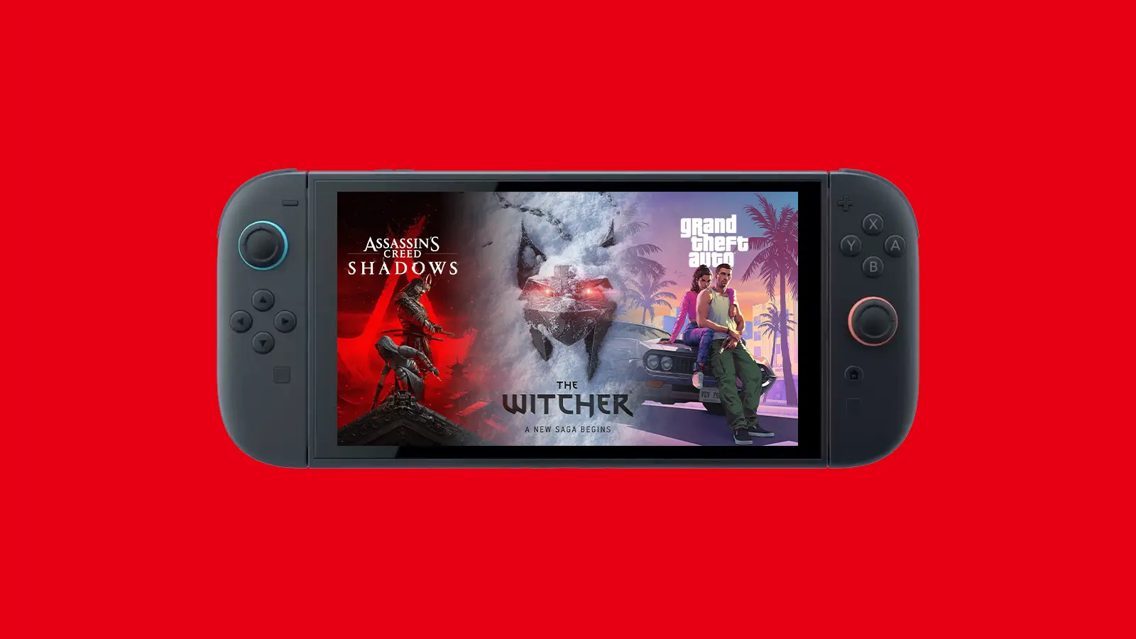 A futuristic depiction of Nintendo Switch 2 virtual game cartridges with vibrant, engaging design elements.