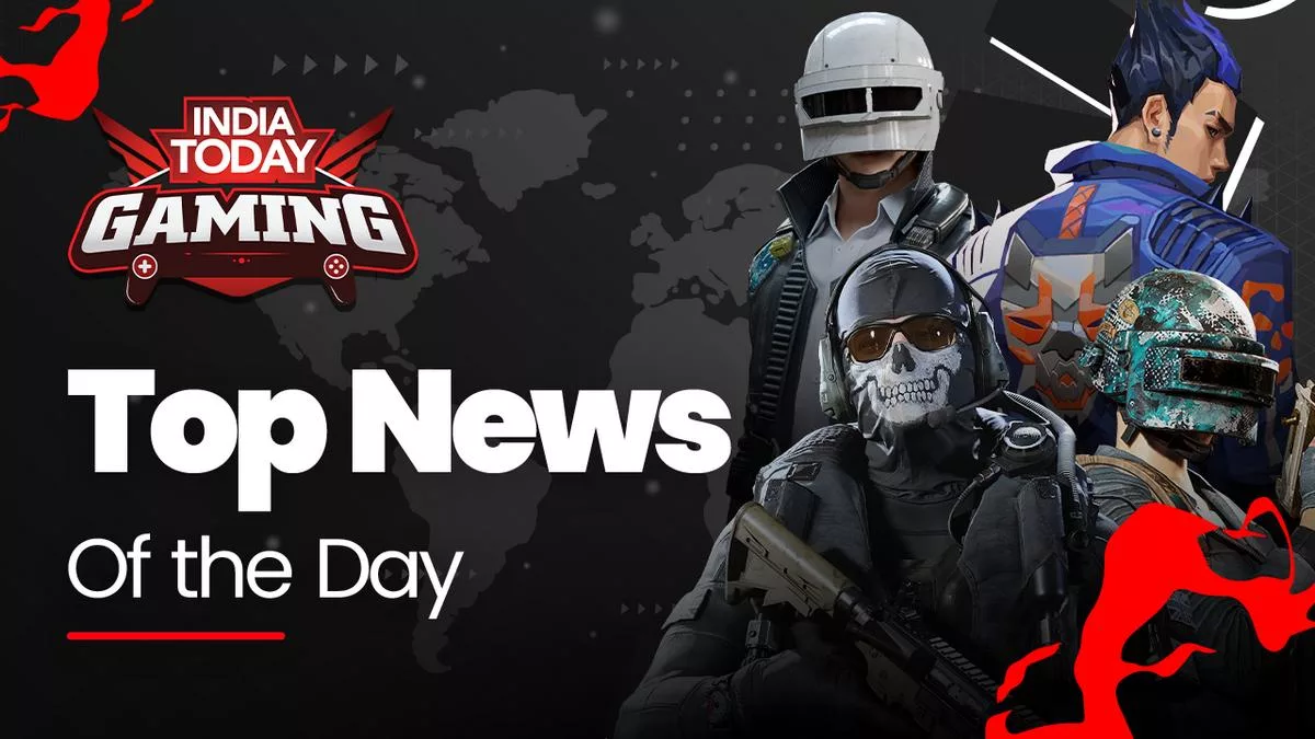 A modern digital artwork representing weekly gaming news with vibrant colors and tech-themed elements.
