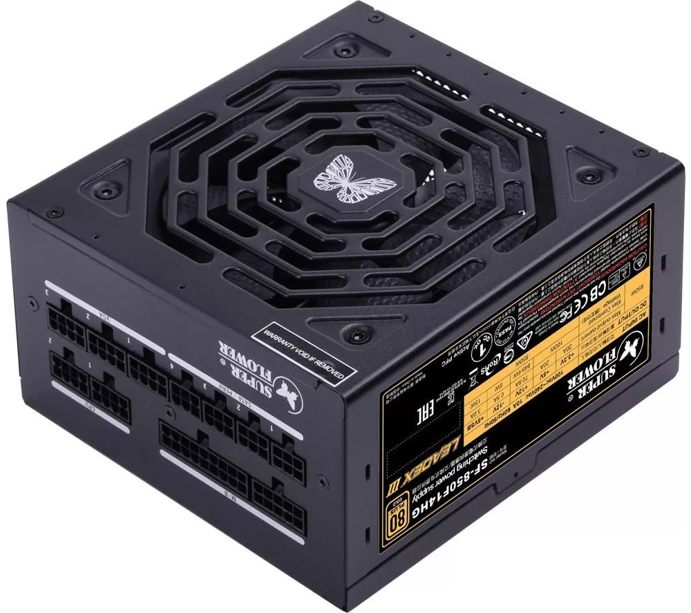 High-quality visual of Superflower PSU and 3300W power supply, showcasing modern technology and design.