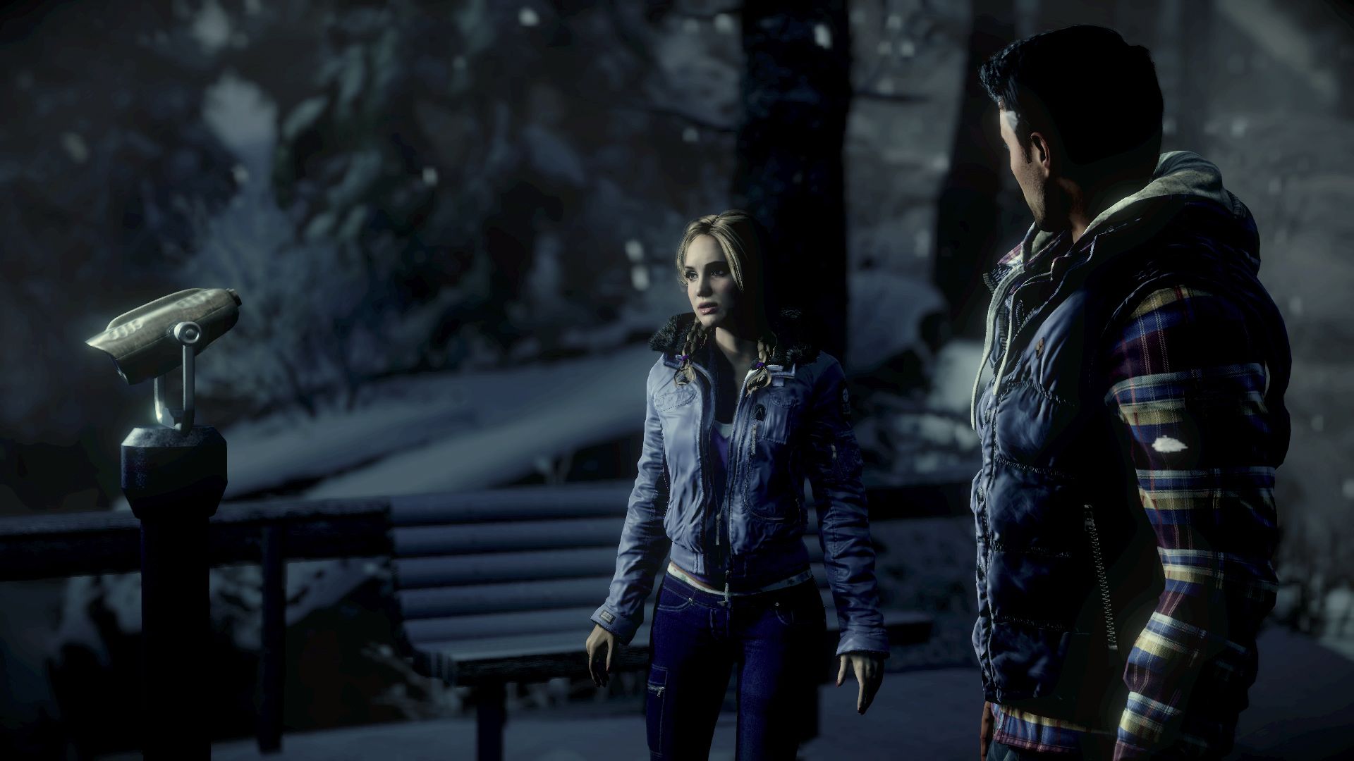 High-quality aesthetic illustration of Until Dawn, depicting dark and mysterious gameplay elements.