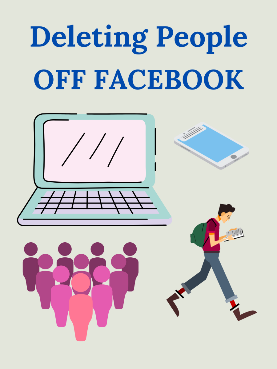 A digital representation of deleting a Facebook friend list, showcasing a futuristic interface with vibrant colors and abstract shapes.