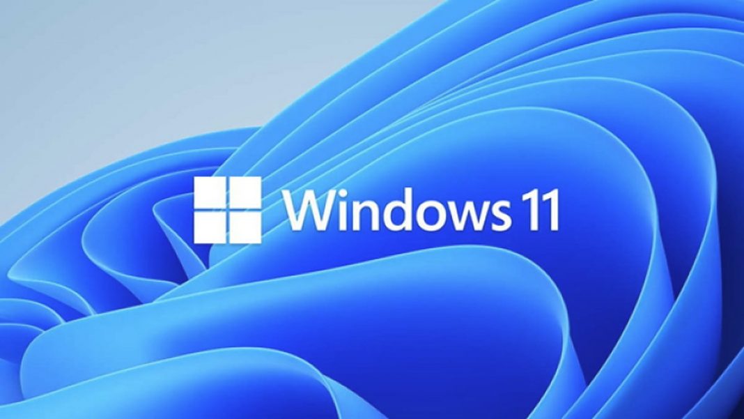 A modern aesthetic design representing Windows 11 bypass and updates with a technological theme.
